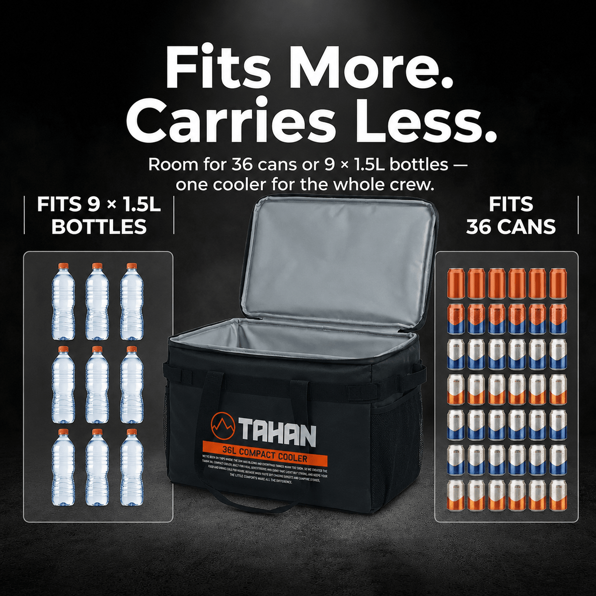 TAHAN 36L Compact Cooler - TAHAN Outdoor - COOTH036BK
