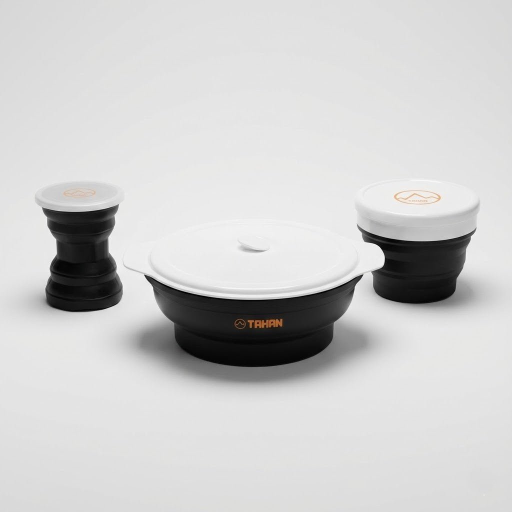 TAHAN Compact Outdoor Dining Set - TAHAN Worldwide - COM-CUTBOWCONCUP
