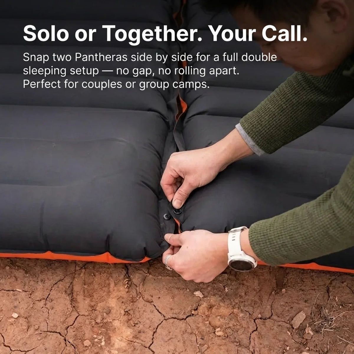 TAHAN Panthera Inflatable Sleeping Pad - TAHAN Outdoor - PADTH010BK