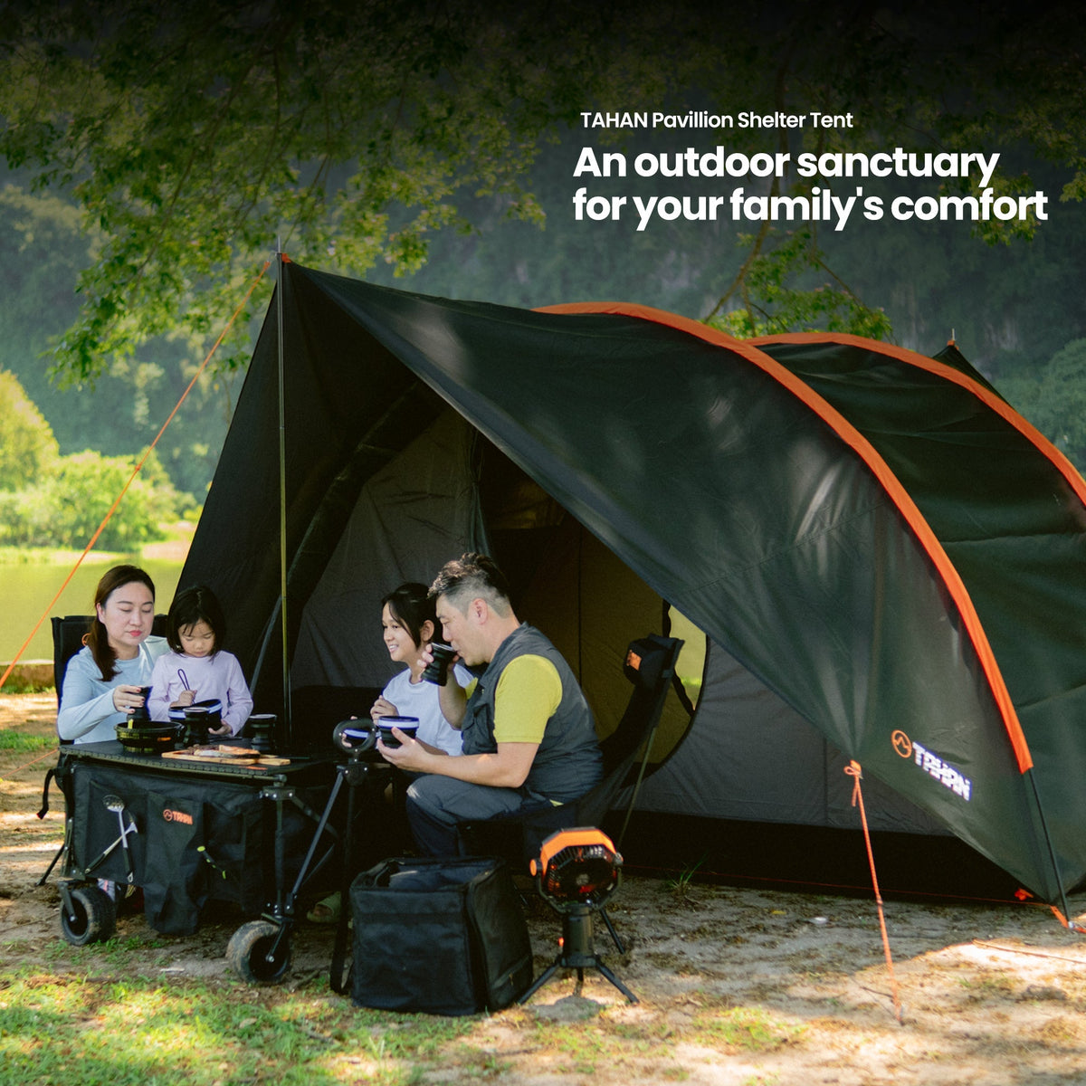 Pavilion Weekend Getaway Set - TAHAN Outdoor - COM-TENTMAT2VAC