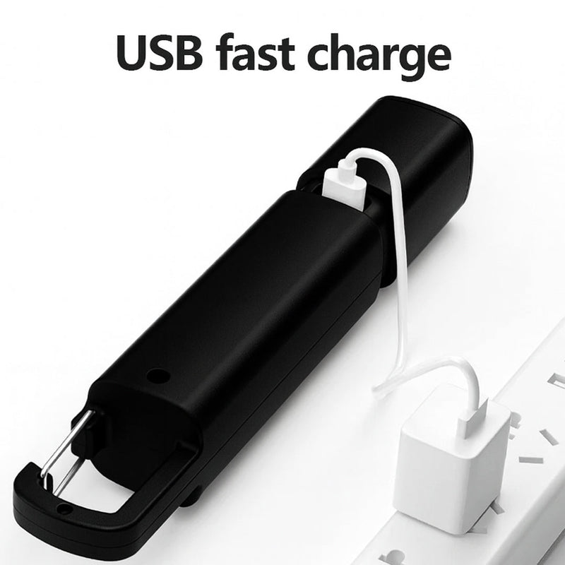 SMILING SHARK Multi - Use Rechargeable Torch with Hook - TAHAN Worldwide - TORSS123BK-V2
