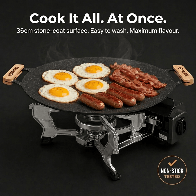 TAHAN 36cm Grill Pan - TAHAN Outdoor - PANTH036BK