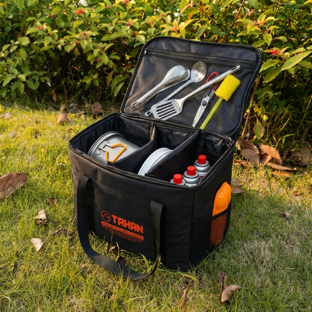 TAHAN Adventurer 42L Foldable Storage Bag - Heavy - Duty Outdoor Organizer - TAHAN Outdoor - ESBTH042BK