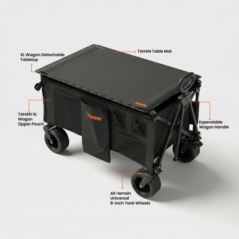 TAHAN AllTerrain XL Wagon – With Tabletop - TAHAN Outdoor - COM-XLWAGON3IN1