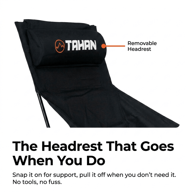 TAHAN Flexlite Highback Chair With Headrest - TAHAN Outdoor - CHATH095BK