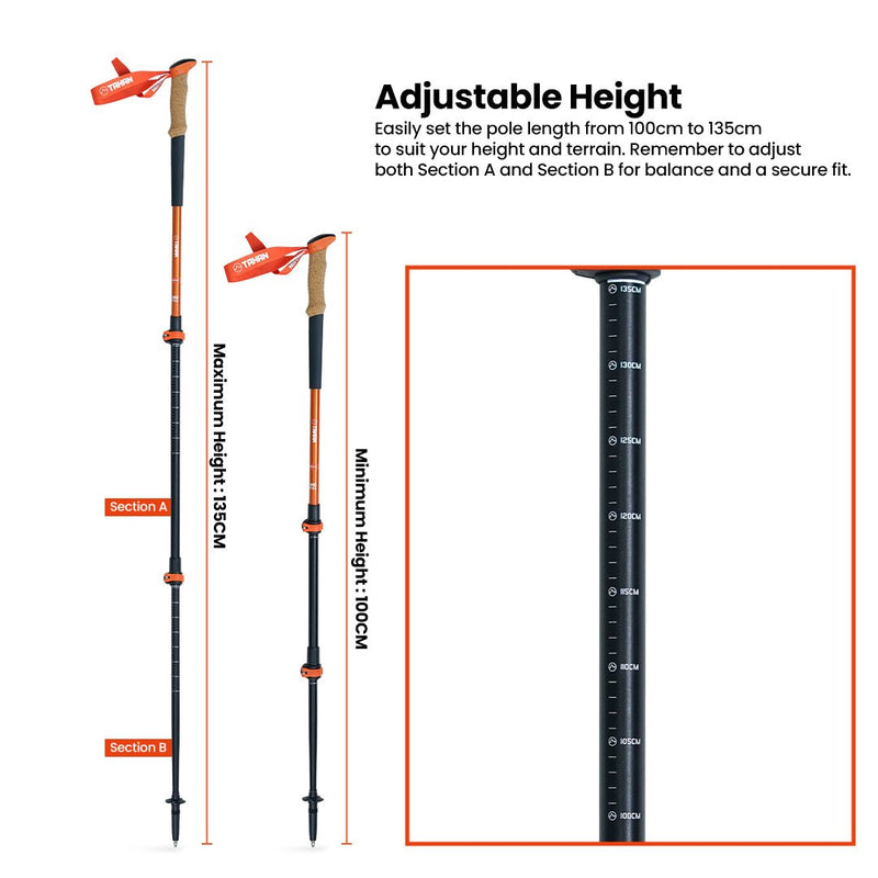 TAHAN Freestand Hiking TriStick - TAHAN Worldwide - COM-TRISTI3IN1