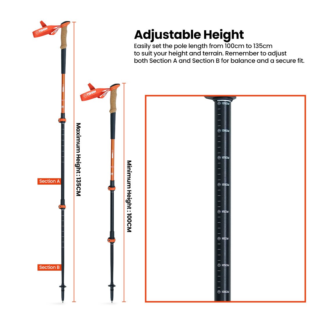 TAHAN Freestand Hiking TriStick - TAHAN Worldwide - COM-TRISTI3IN1