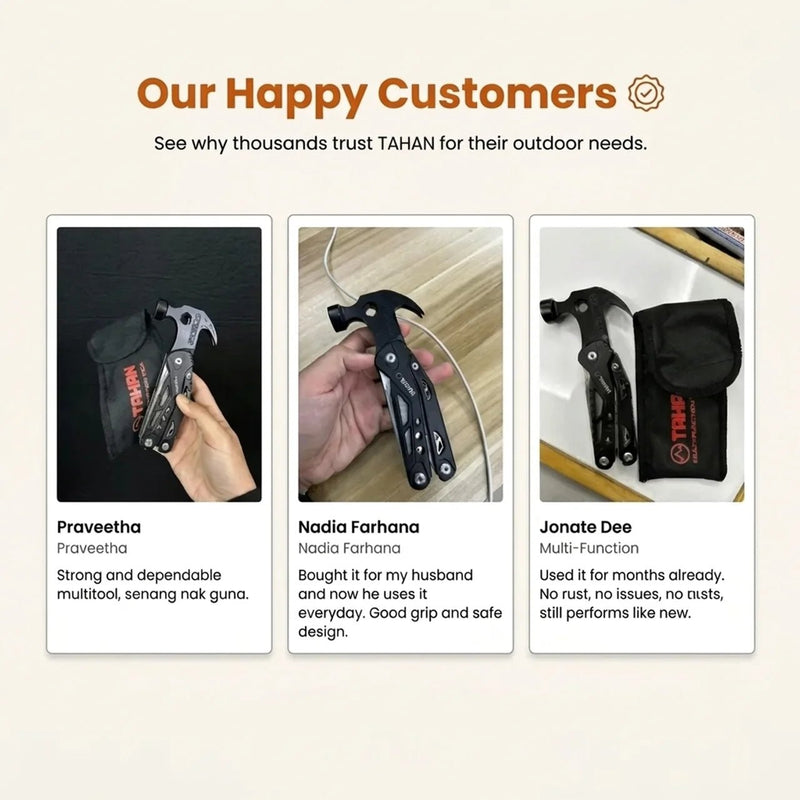 TAHAN Multifunction Tool - TAHAN Outdoor - MTLTH000BK